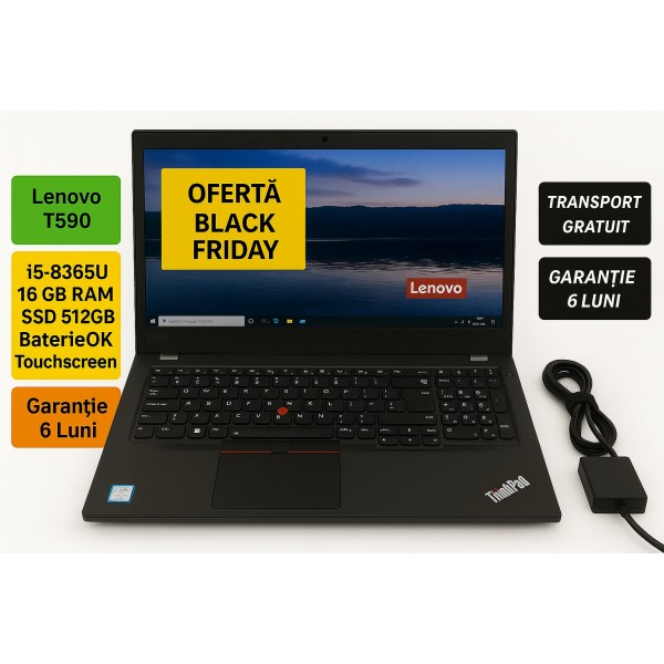 Laptop Lenovo T590 i5-8365U 16 GB RAM SSD 512GB BaterieOK Touchscreen Laptop Lenovo T590 i5-8365U 16 GB RAM SSD 512GB BaterieOK Touchscreen