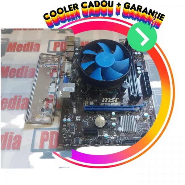 Placa de Baza MSI H81M-P33 Socket 1150 USB 3.0 DVI Garantie Placa de Baza MSI H81M-P33 Socket 1150 USB 3.0 DVI Garantie